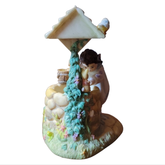 Vtg 97 Spoonful Of Stars Becky Kelly Hallmark Figurine Girl Well Bunny Bird - Picture 2 of 6